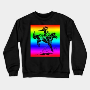 Western Era - Cowboy on Horseback 7 Crewneck Sweatshirt